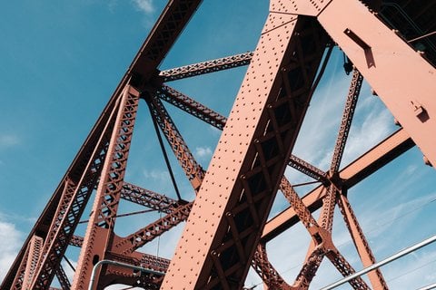 Ryan Bruce_main picture_ metal-bridge-beams-with-blue-sky