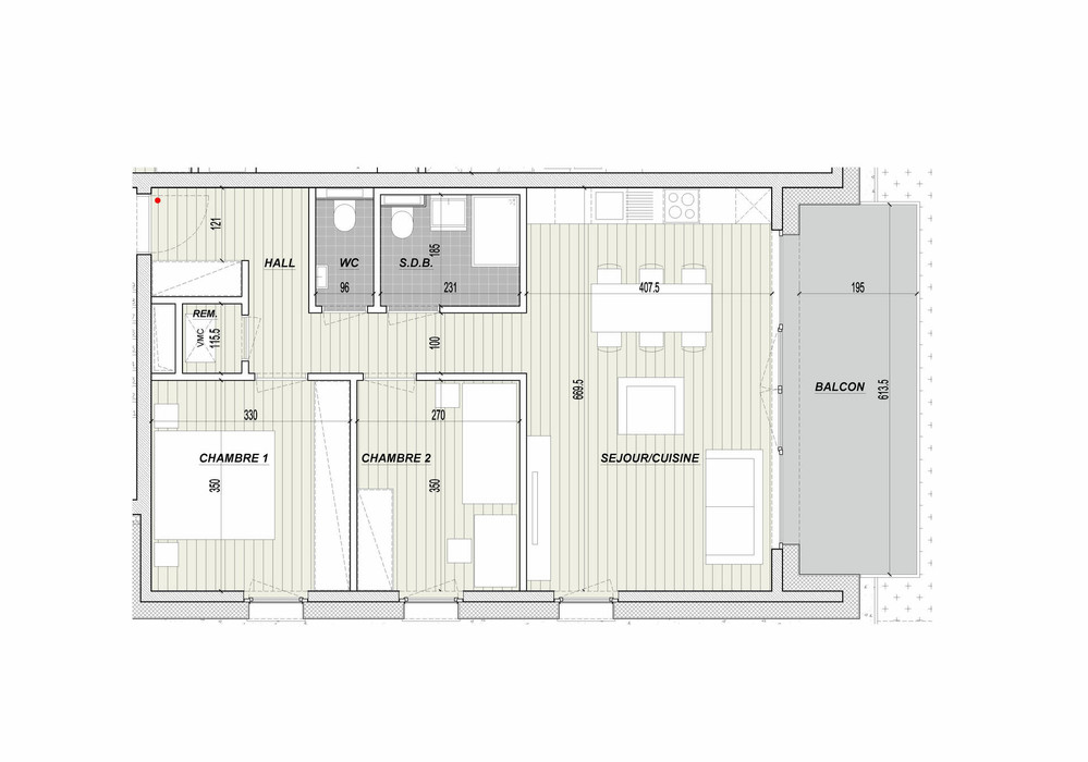 ProGimmo - Appart au rez-de-chaussée bloc C résidence Pourpelt au 4,6 et 8 rue des Celtes à Bertrange - Plan.jpg