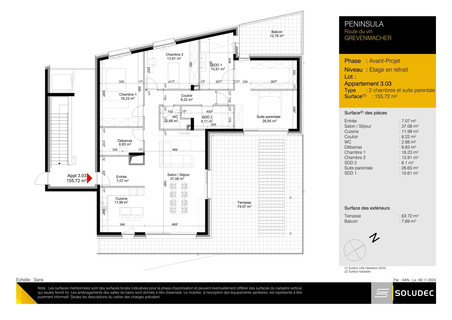 Apartment with 3 bedroom(s) to sell in Grevenmacher