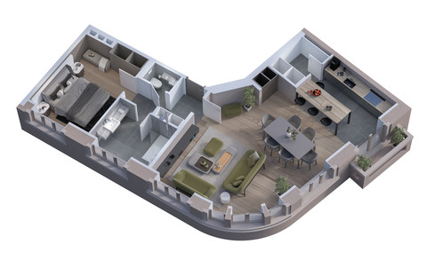 Apartment with 1 bedroom(s) to sell in Mondorf-les-Bains