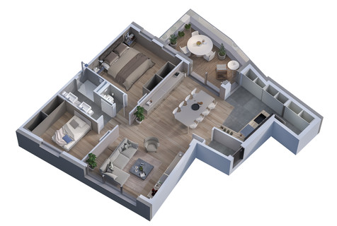 Apartment with 2 bedroom(s) to sell in Mondorf-les-Bains