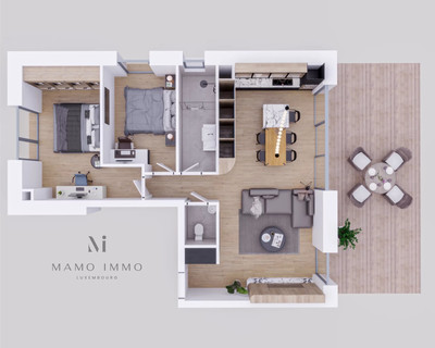 Apartamento com 2 quarto(s) para venda em Heffingen