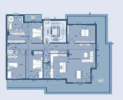 Penthouse com 4 quarto(s) para alugar em Bertrange