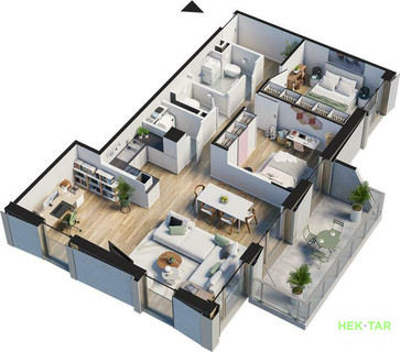 Penthouse with 2 bedroom(s) to sell in Belval