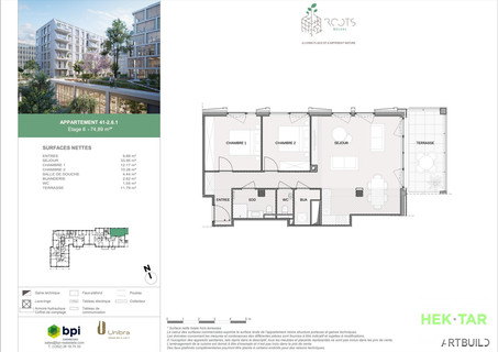 Penthouse with 2 bedroom(s) to sell in Belval