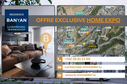 Apartment with 2 bedroom(s) to sell in Luxembourg-Weimershof