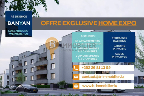 Apartment with 2 bedroom(s) to sell in Luxembourg-Weimershof