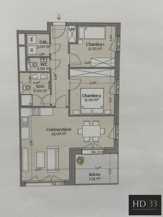 Wohnung 2 Zimmer zu verkaufen in Mamer