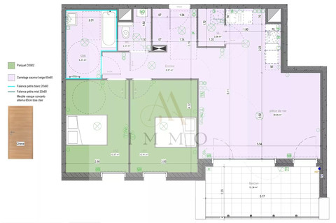 Wohnung 2 Zimmer zu verkaufen in Mont-Saint-Martin