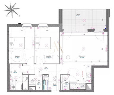 Wohnung 2 Zimmer zu verkaufen in Mont-Saint-Martin