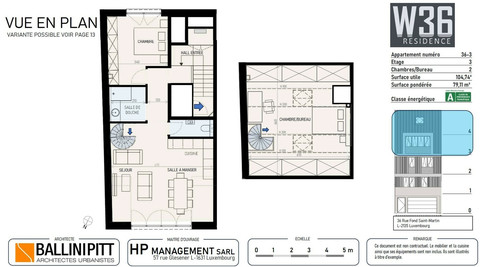 Apartment with 3 bedroom(s) to sell in Luxembourg-Weimerskirch