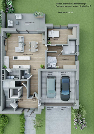 Apartment with 2 bedroom(s) to sell in Mondercange