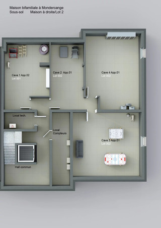 Apartment with 2 bedroom(s) to sell in Mondercange