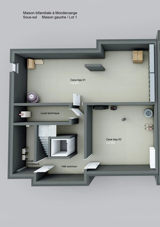 Apartment with 1 bedroom(s) to sell in Mondercange