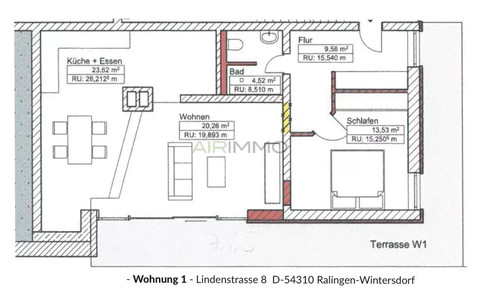 Wohnung 1 Zimmer zu vermieten in Ralingen