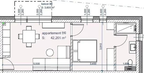 Apartment with 1 bedroom(s) to rent in Beiler