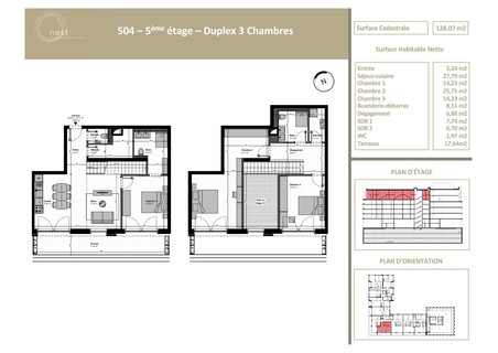 Duplex com 3 quarto(s) para venda em Belval
