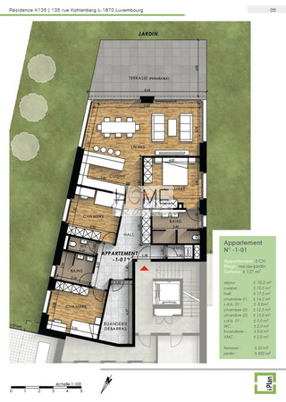 Apartamento com 3 quarto(s) para venda em Luxembourg-Kohlenberg