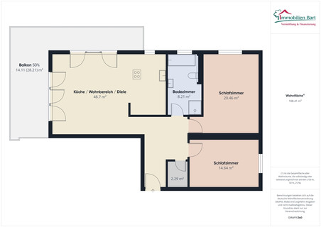 Apartment with 2  bedroom(s) to sell in Perl