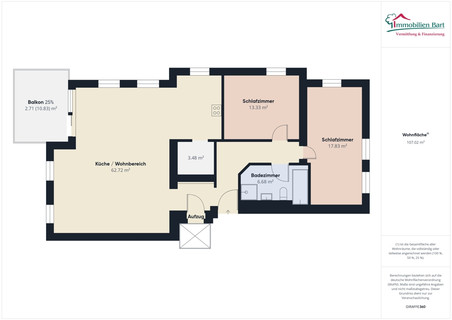 Apartment with 2  bedroom(s) to sell in Perl