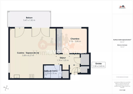 Apartment with 1 bedroom(s) to sell in Schifflange