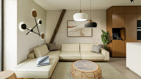 Apartment with 2 bedroom(s) to sell in Reisdorf