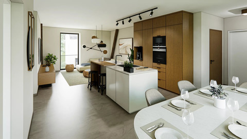 Apartment with 2 bedroom(s) to sell in Reisdorf