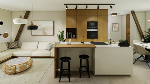 Apartment with 2 bedroom(s) to sell in Reisdorf