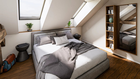 Apartment with 2 bedroom(s) to sell in Reisdorf