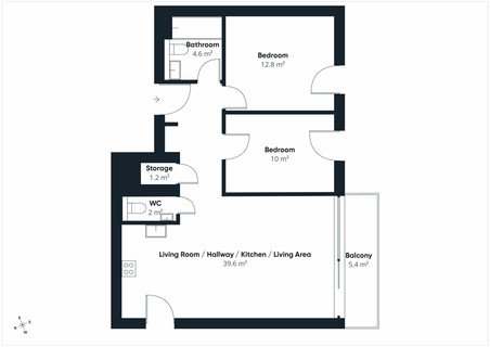 Apartamento com 2 quarto(s) para venda em Luxembourg-Cessange