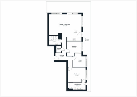 Penthouse com 2 quarto(s) para venda em Differdange