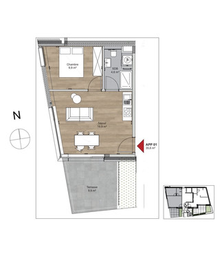 Estúdio com 1 quarto(s) para venda em Luxembourg-Neudorf Estúdio com 1 quarto(s) para venda em Luxembourg-Neudorf