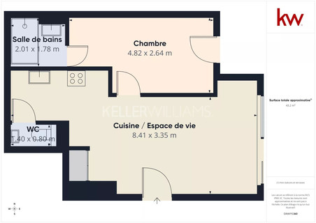 Apartamento com 1 quarto(s) para venda em Livange