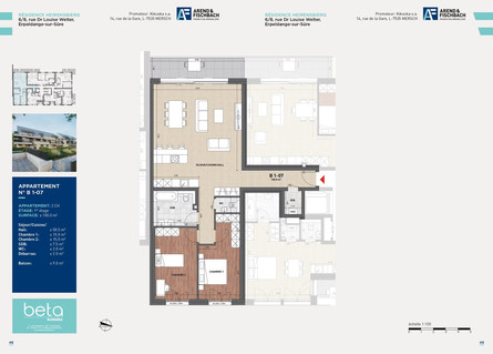 Wohnung 1 Zimmer zu verkaufen in Erpeldange (Ettelbruck)