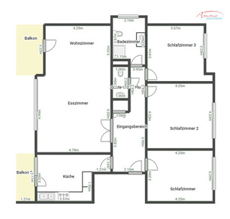 Apartamento com 3 quarto(s) para venda em Fentange