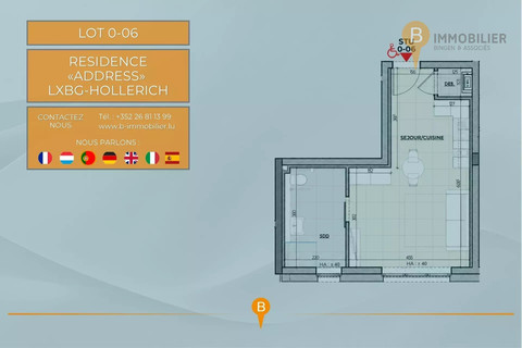 Studio to sell in Luxembourg-Hollerich