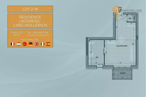 Studio to sell in Luxembourg-Hollerich
