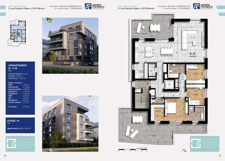 Penthouse com 3 quarto(s) para venda em Mersch
