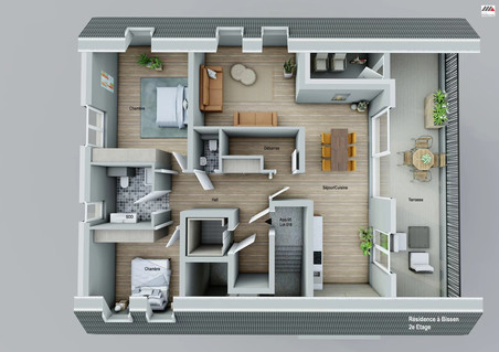 Appartement 2 chambre(s) à vendre à Bissen