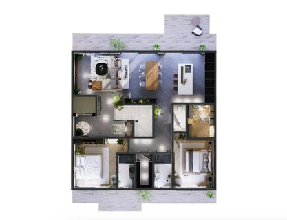 Apartamento com 2 quarto(s) para venda em Itzig