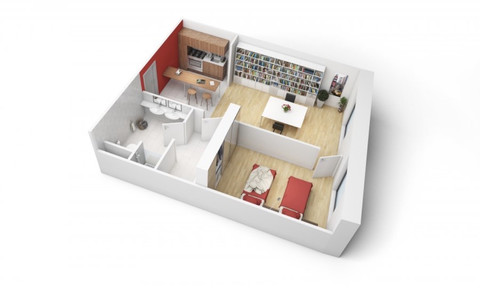 Apartamento com 1 quarto(s) para venda em Belval
