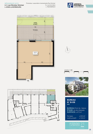 Office to sell in Luxembourg-Belair