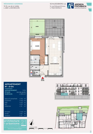 Apartamento com 1 quarto(s) para venda em Luxembourg-Hollerich