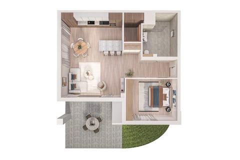 Wohnung 1 Zimmer zu verkaufen in Steinfort