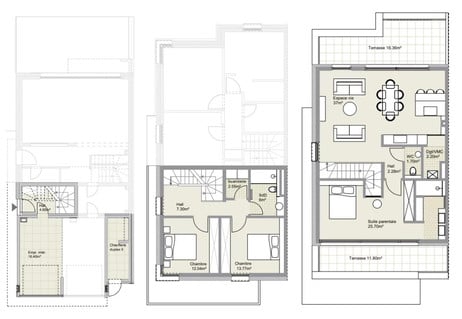Maisonettewohnung 3 Zimmer zu verkaufen in Leudelange