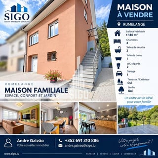 Haus 4 Zimmer zu verkaufen in Rumelange