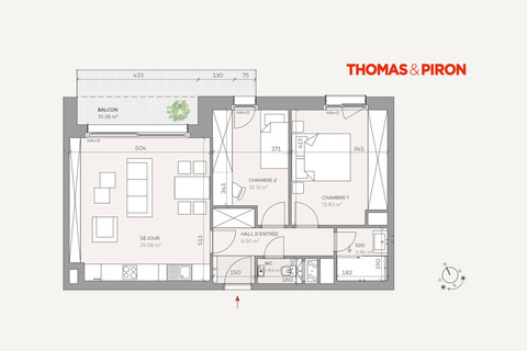 Apartment with 2 bedroom(s) to sell in Luxembourg-Belair
