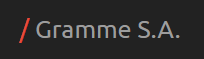GRAMME S.A.